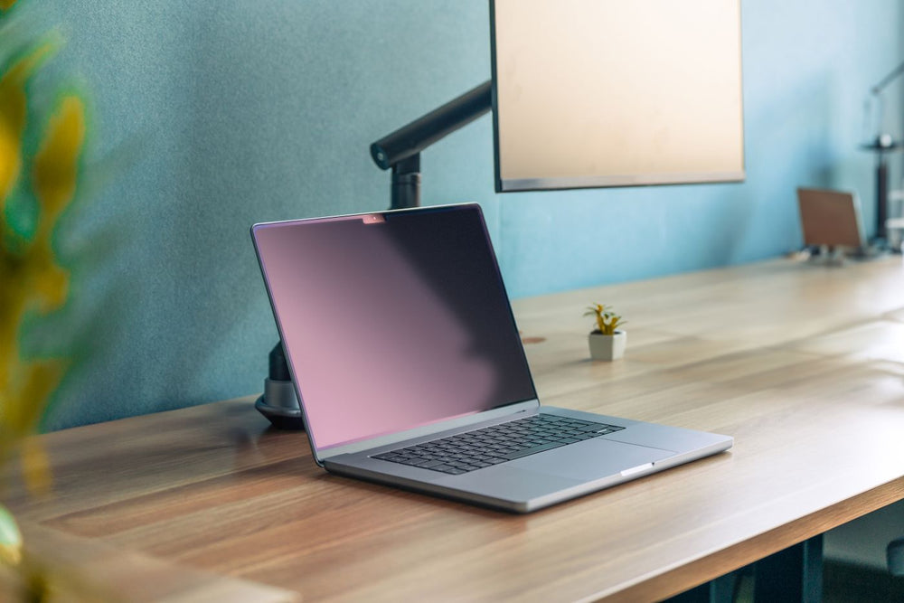 Minimal wooden desk