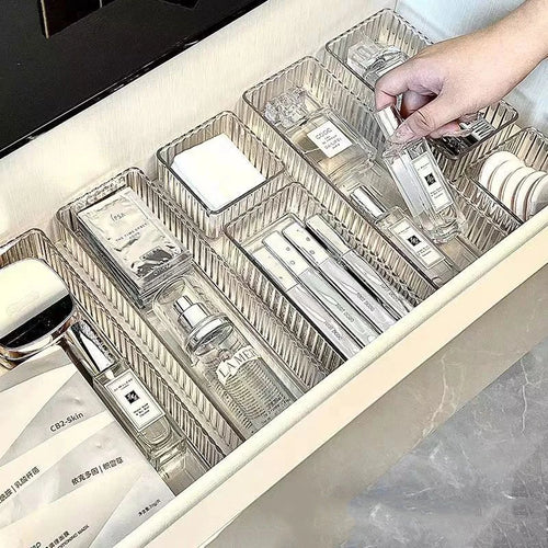 Clear drawer organiser set — view 2