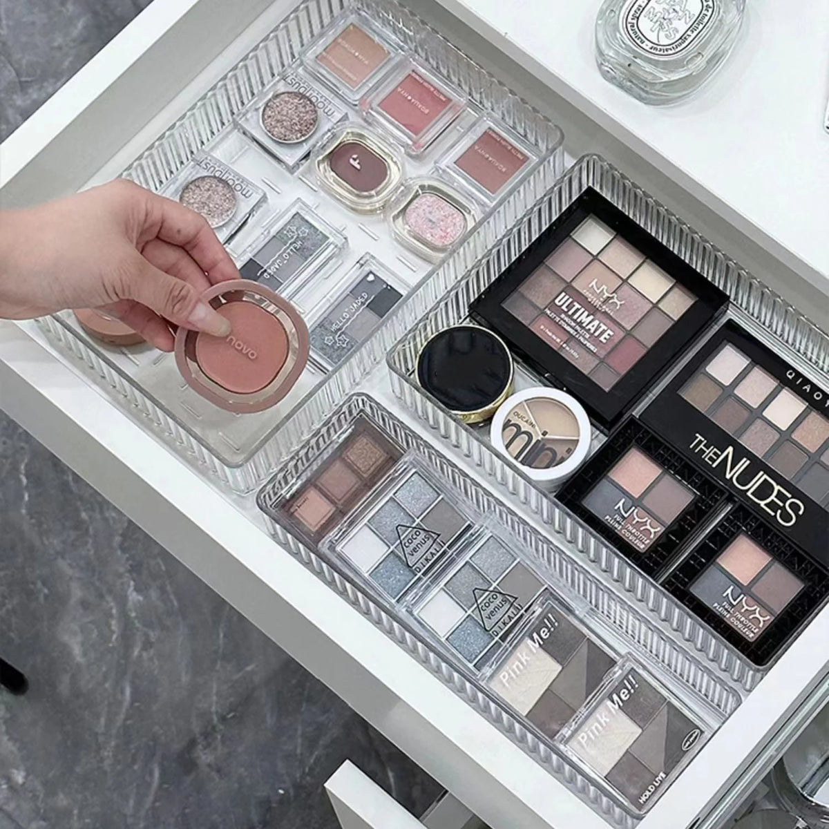 Clear drawer organiser set — view 3