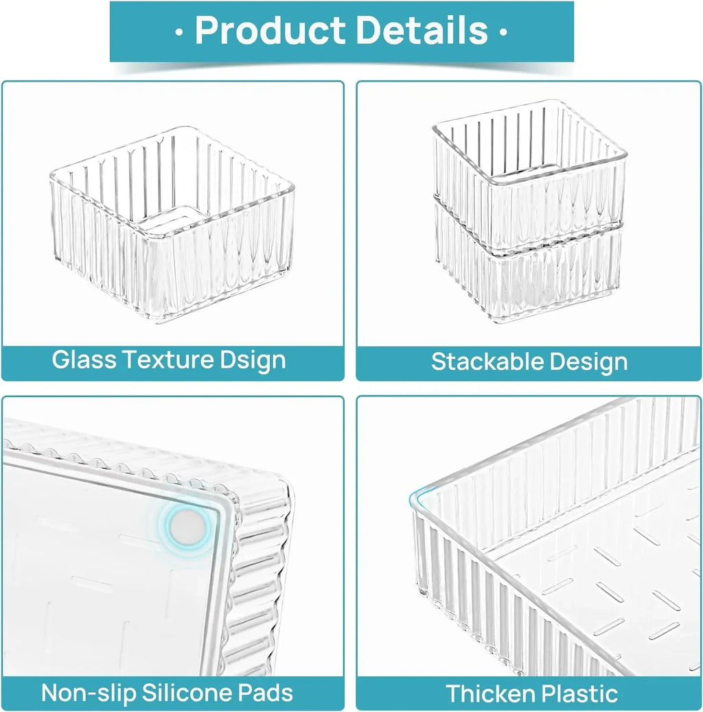 Clear drawer organiser set — view 5