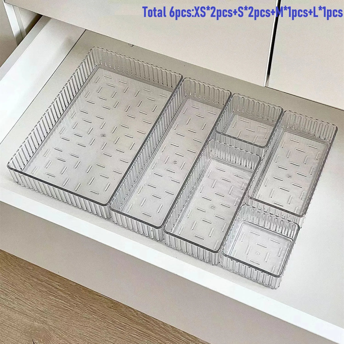 Clear drawer organiser set — view 9