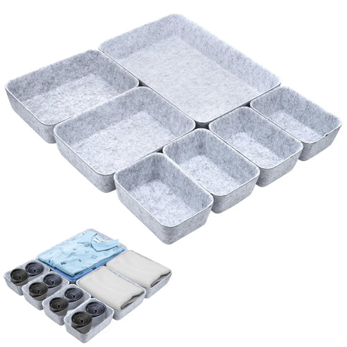 Felt drawer organiser, set of 7 by London Greaty