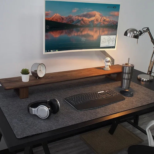 Heathered felt desk mat — view 2