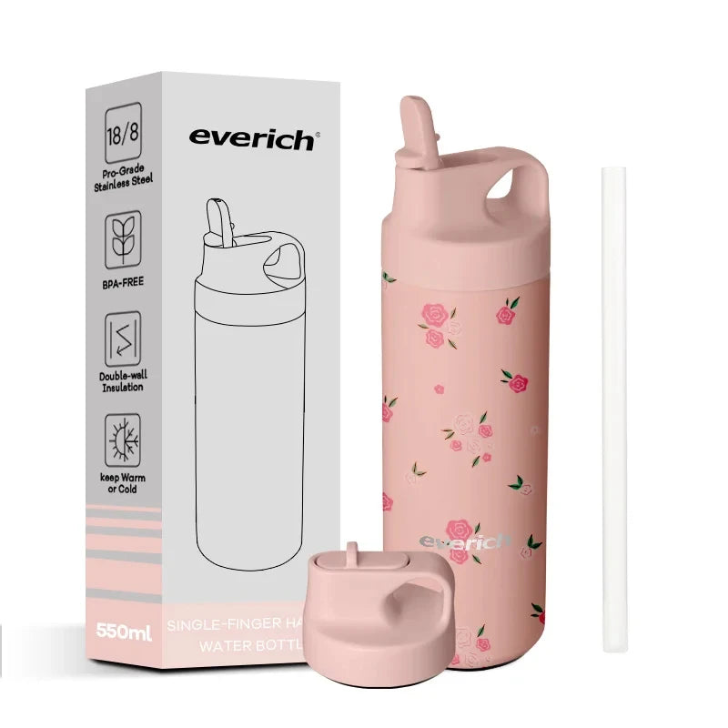 Insulated bottle with hidden straw, 500 ml by London Greaty