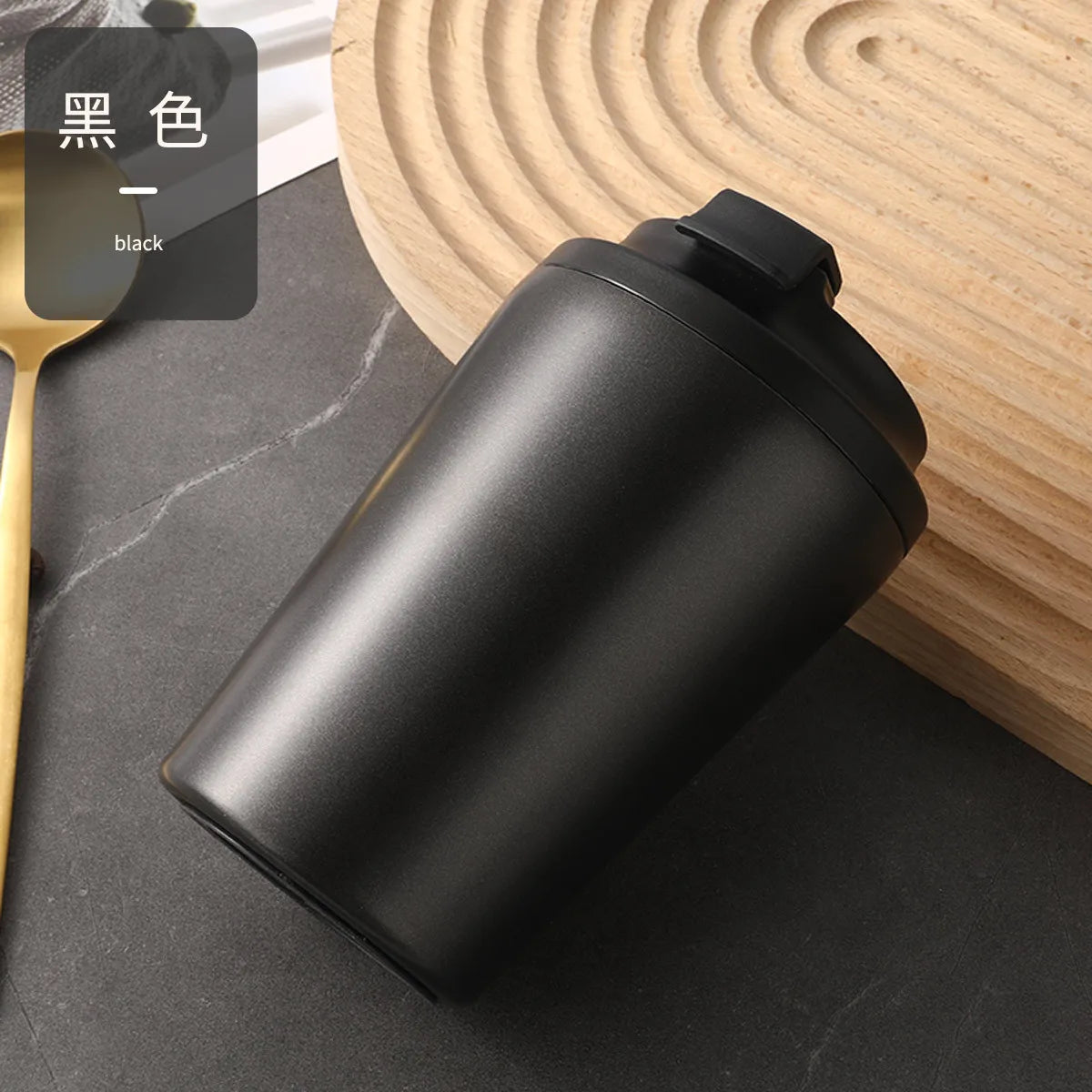 Insulated stainless steel travel mug, 350 ml — view 8