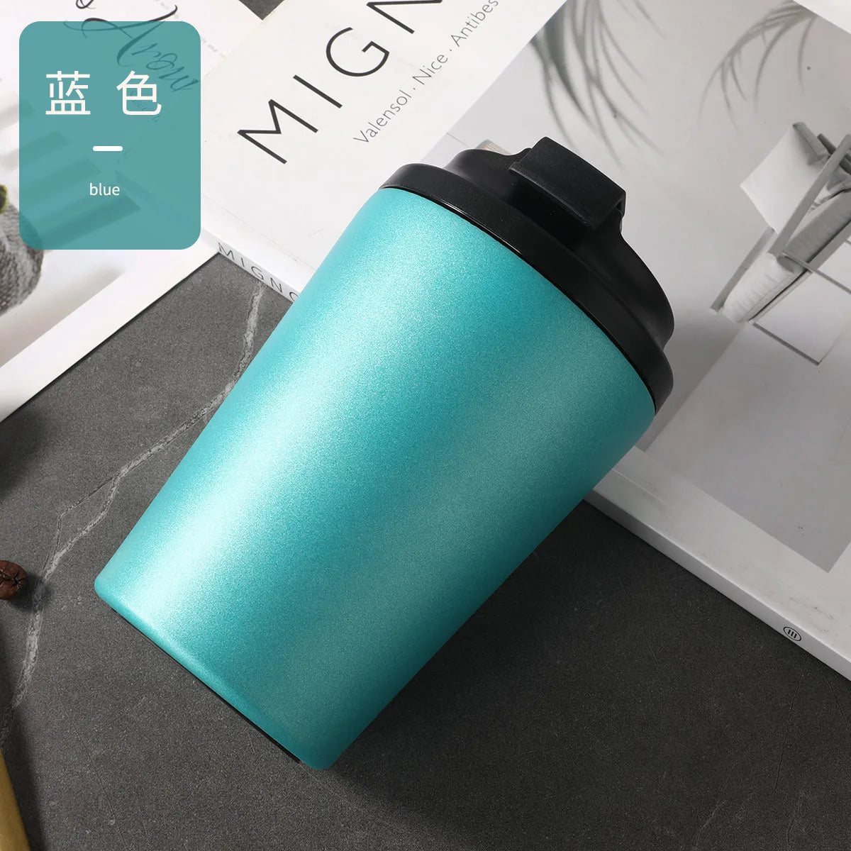 Insulated stainless steel travel mug, 350 ml — view 11