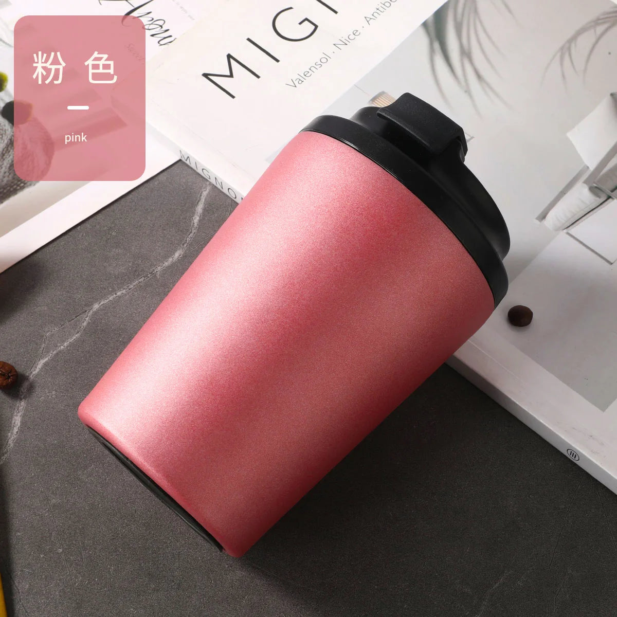 Insulated stainless steel travel mug, 350 ml — view 12