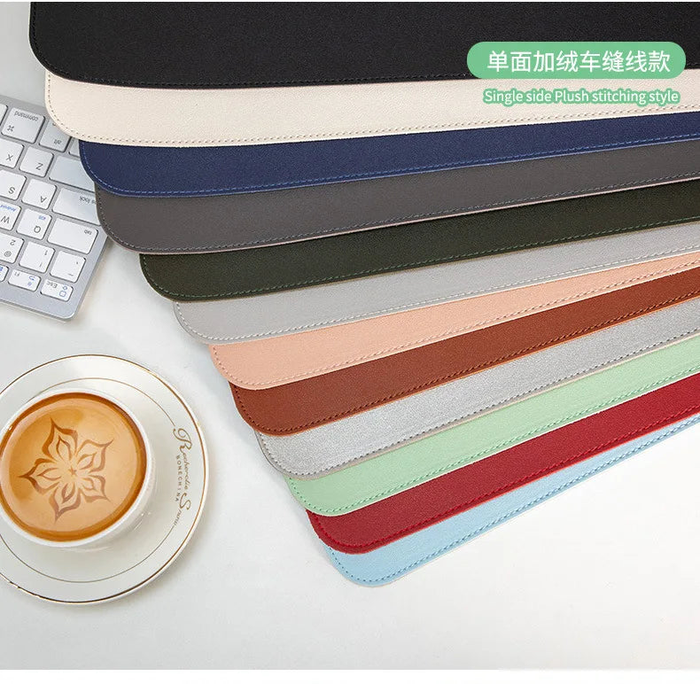 Vegan leather desk mat — view 2