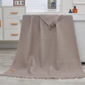 Waffle tassel bath towel, 90 x 180 cm by London Greaty